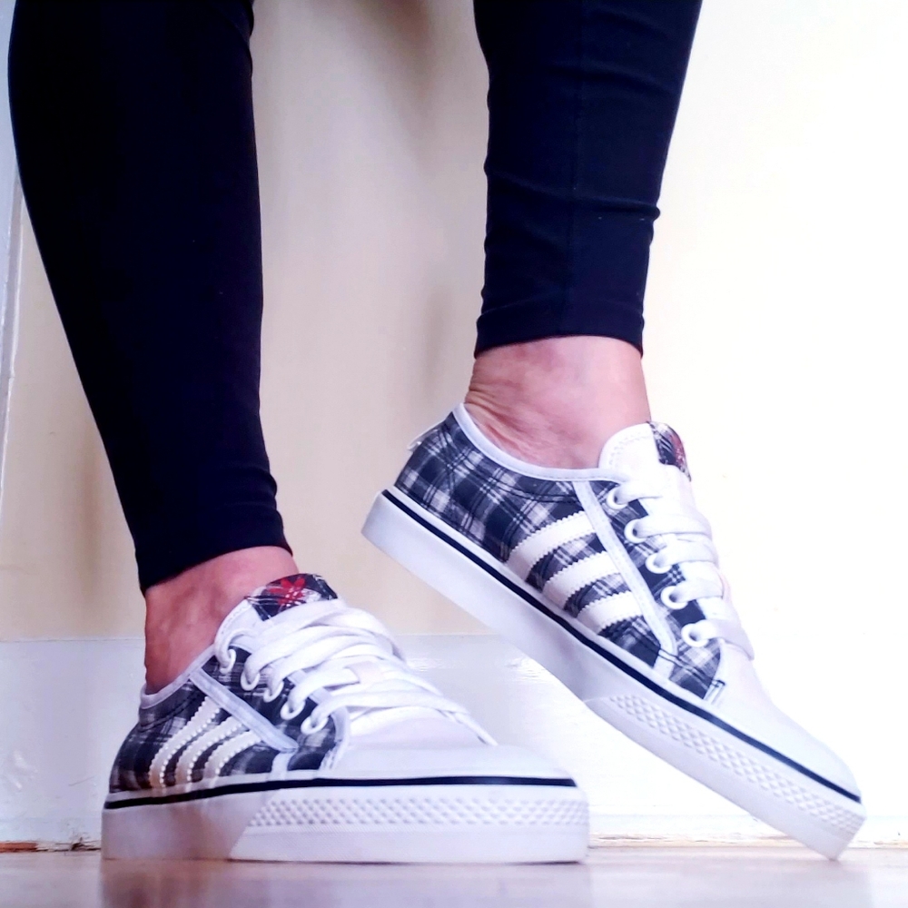 ADIDAS Originals NIZZA Low Sneakers - Plaid - 6US